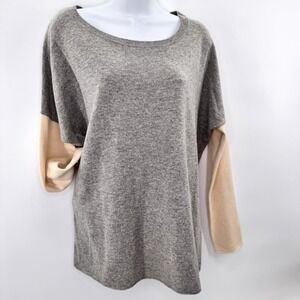 VINCE Oversized Wool Cashmere Boxy Sweater Sz M Minimalist Capsule Quiet Luxury